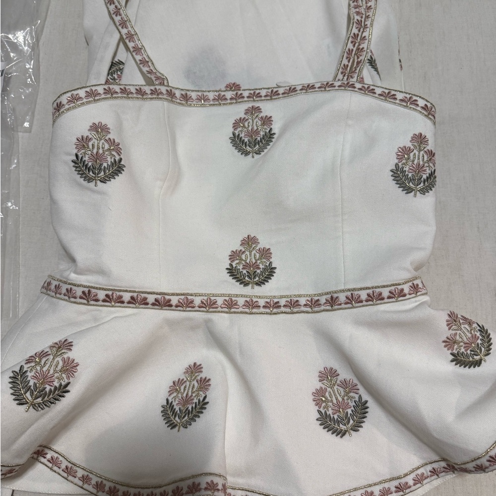 Rosewater House Mina Top & Skirt Set - White - Size M/L - Picture 4 of 9